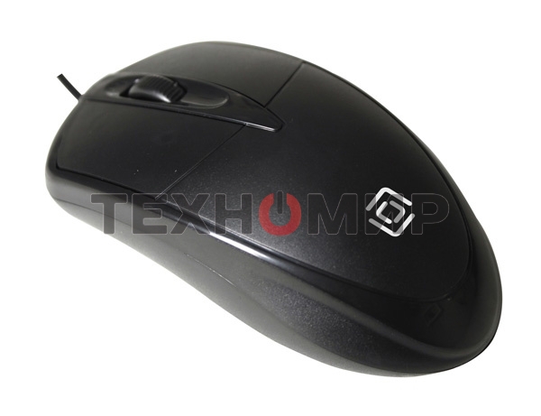 Мышь проводная Oklick 125M черный, 1200 dpi, USB, кнопки - 3