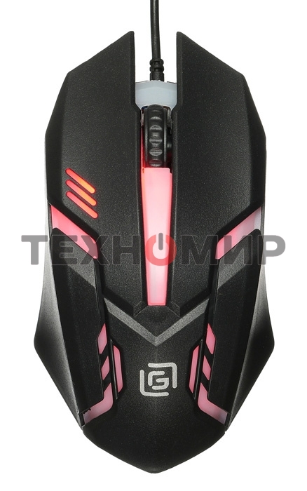 Мышь проводная Oklick 396M INSOMNIA черный, 1000 dpi, USB, кнопки - 3