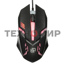 Мышь проводная Oklick 396M INSOMNIA черный, 1000 dpi, USB, кнопки - 3