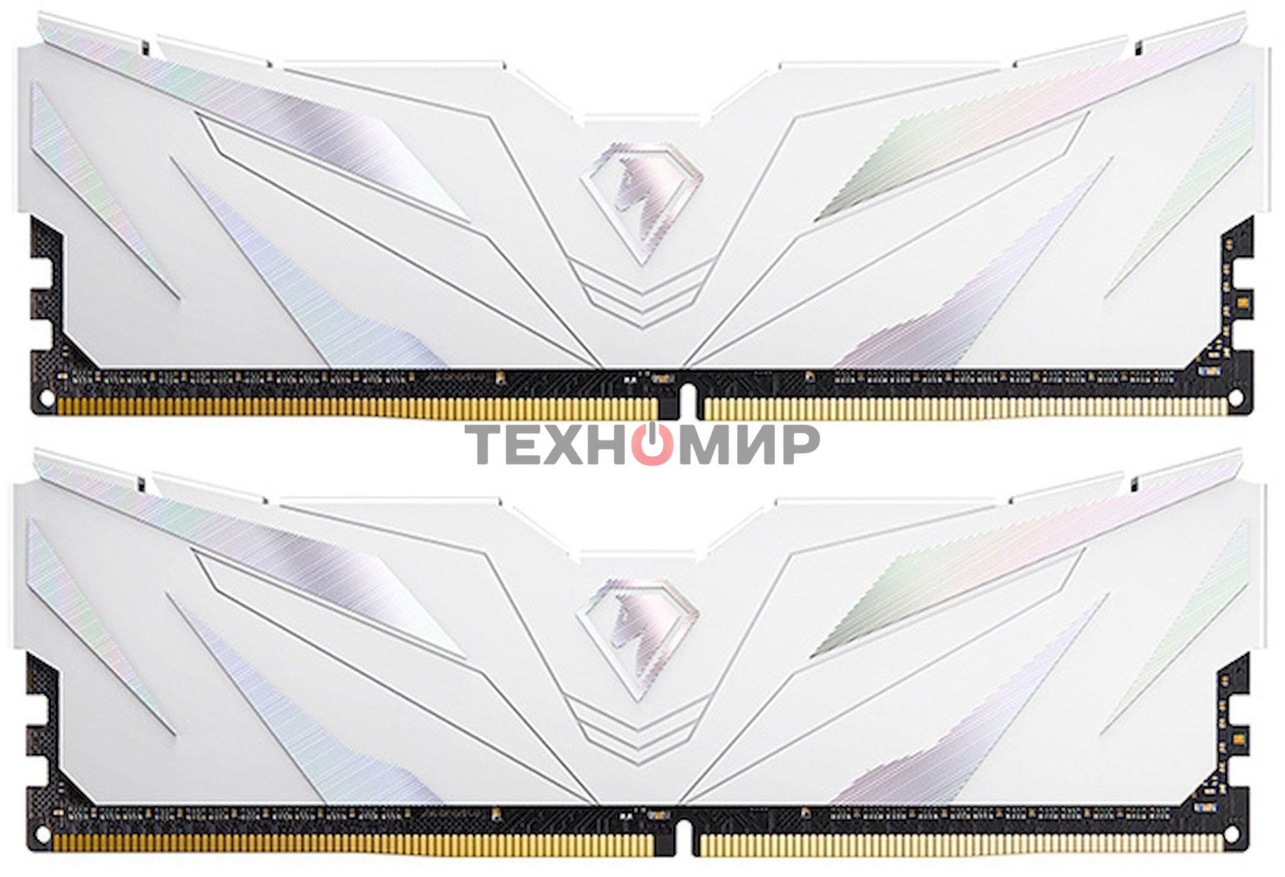 Оперативная память NETAC, DDR4, 16GB (2x8GB), 3200MHz, CL16, DIMM, с радиаторами, белый