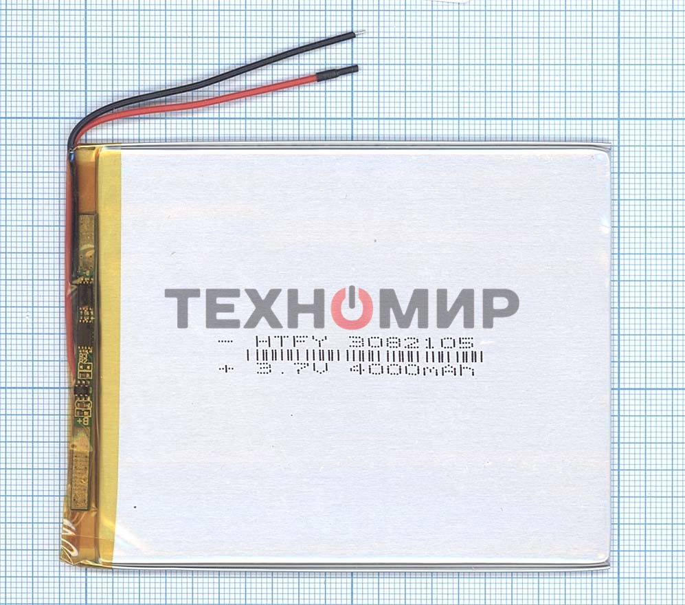 Аккумулятор Li-Pol (батарея) 3x82x105 мм 2pin 3.7V/4000mAh