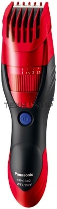 Машинка для стрижки Panasonic ER-GB40 красный (насадок в компл:1шт)