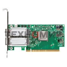 Плата сетевого контроллера MELLANOX ConnectX-5 VPI adapter card, EDR IB (100Gb/s) and 100GbE, dual-port QSFP28, PCIe3.0 x16, tall bracket, ROHS R6