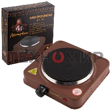 Плита настольная электрическая Матрена МА-061, коричневый, блин