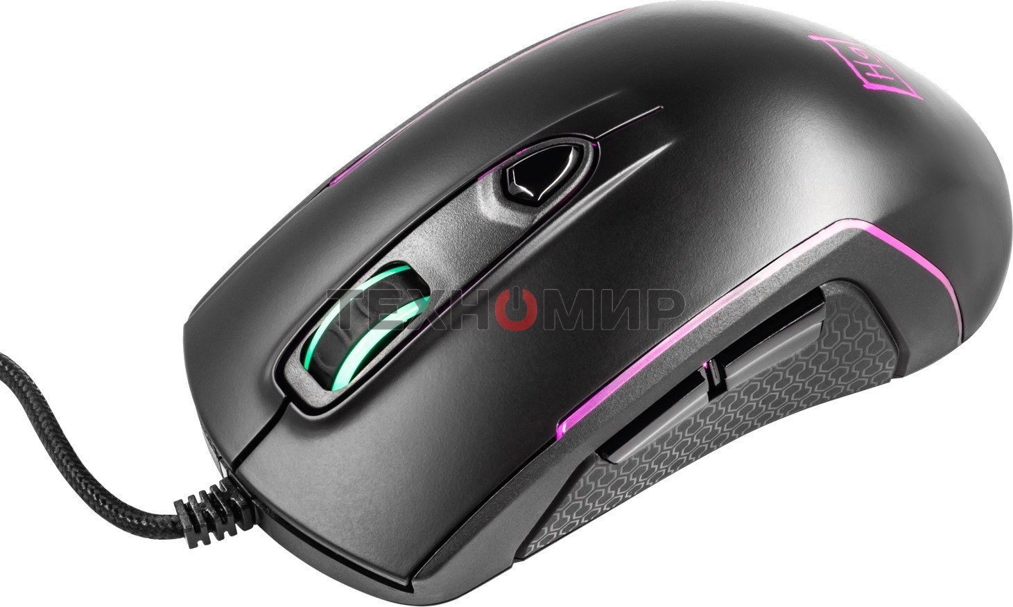 Мышь проводная Harper Gaming Kickback GM-P05 черный, 10000 dpi, USB, кнопки - 8