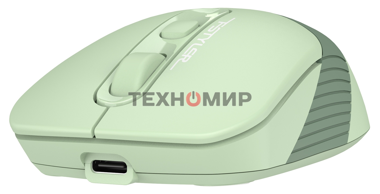 Мышь беспроводная A4Tech Fstyler FB10C зеленый, 2000 dpi, радиоканал, Bluetooth, USB, кнопки - 4