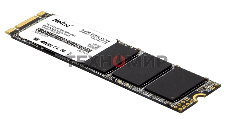 Накопитель SSD Netac N535N, 256Gb, M.2 2280, SATA-III, R/W 540/490