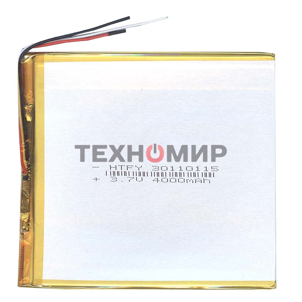 Аккумулятор Li-Pol (батарея) 3x110x115мм 3pin 3.7V/4000mAh