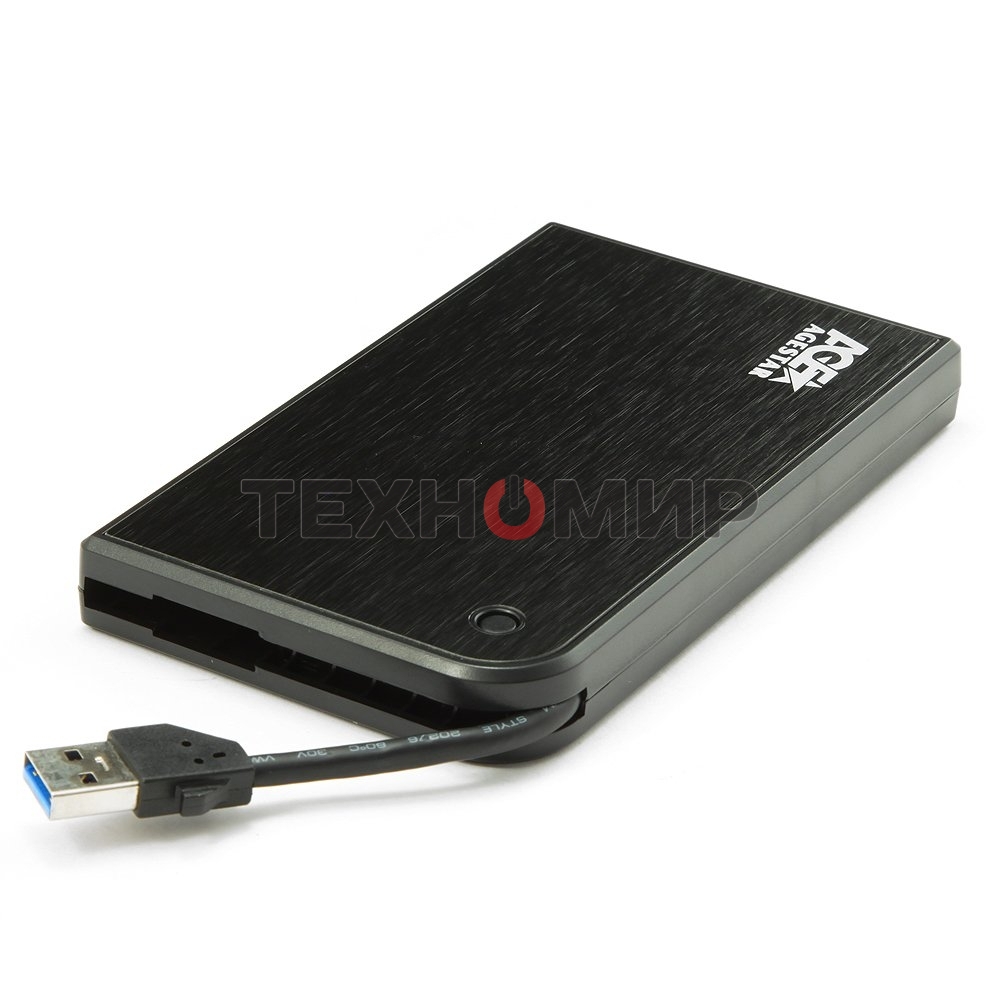 Внешний корпус для HDD/SSD AgeStar 3UB2A14 SATA II пластик/алюминий черный 2.5