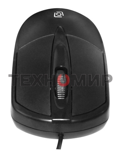 Мышь проводная Oklick 125M черный, 1200 dpi, USB, кнопки - 3
