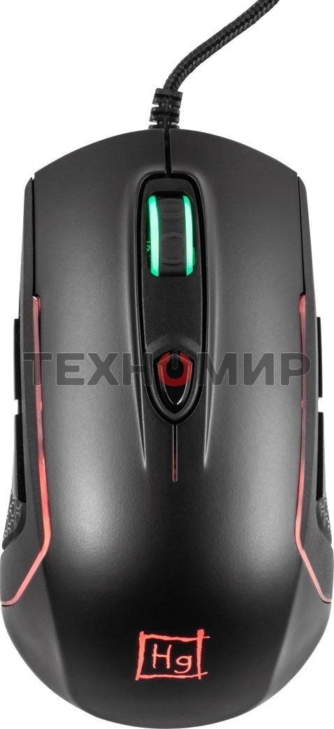Мышь проводная Harper Gaming Kickback GM-P05 черный, 10000 dpi, USB, кнопки - 8