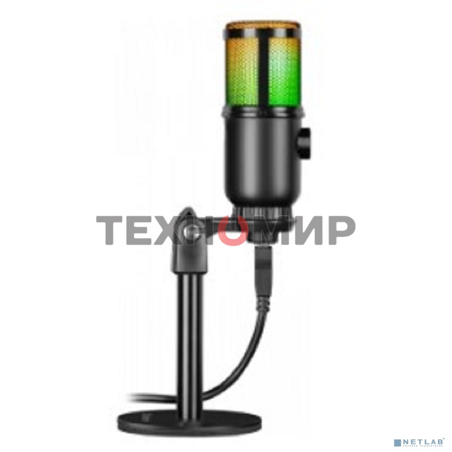 Игровой стрим микрофон Defender Glow GMC 400 USB, провод 1.3 м