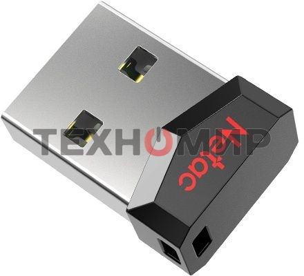 Флешка USB Netac UM81 (NT03UM81N-008G-20BK), 8Gb, USB 2.0, R/W 30/10, черный/красный