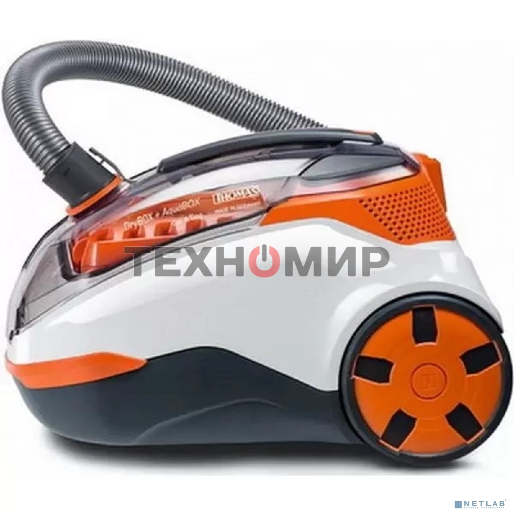 Моющий пылесос Thomas DryBOX + AquaBOX Cat&Dog белый/оранжевый, 325/1700Вт, уборка сухая, пылесборник контейнер 2.6 л