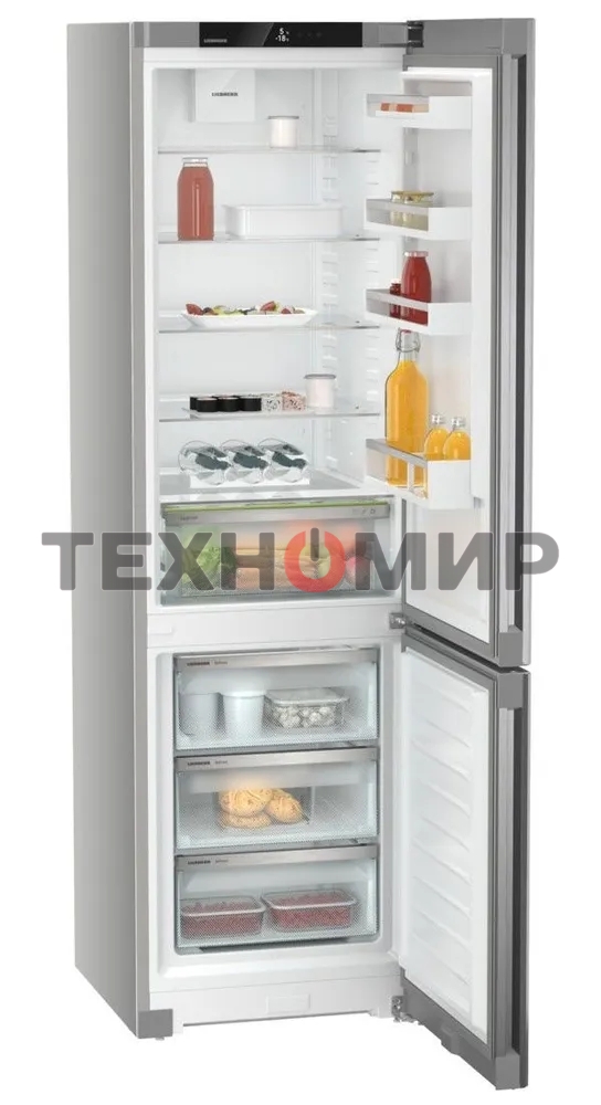 Холодильник Liebherr CNsfd 5703-22 001 Pure серебристый SteelFinish двухкамерный 266/94л морозилка снизу