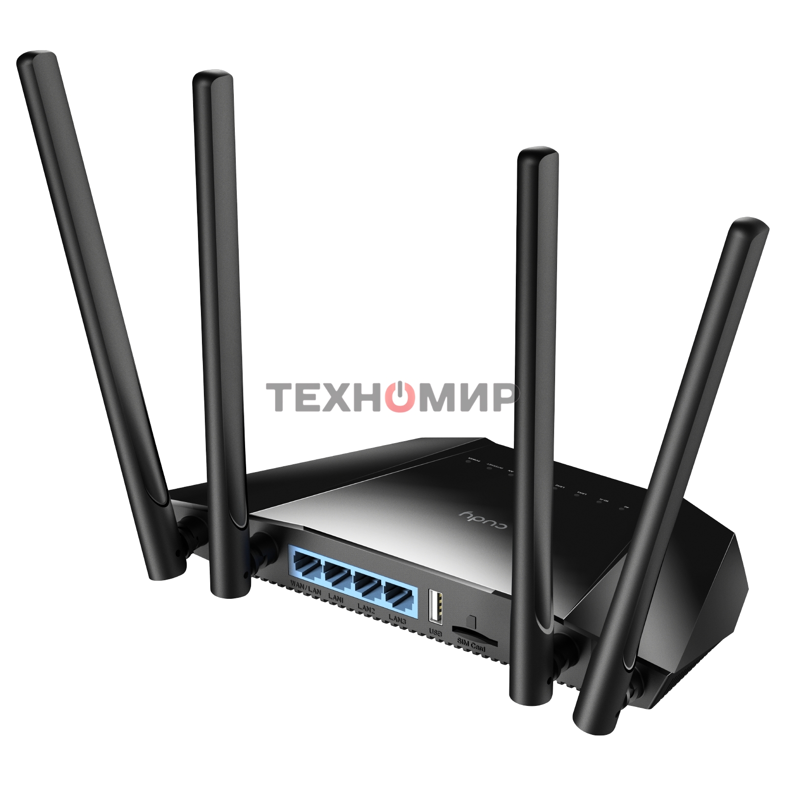 Роутер беспроводной Cudy LT400 N300 10/100BASE-TX/4G cat.4 черный