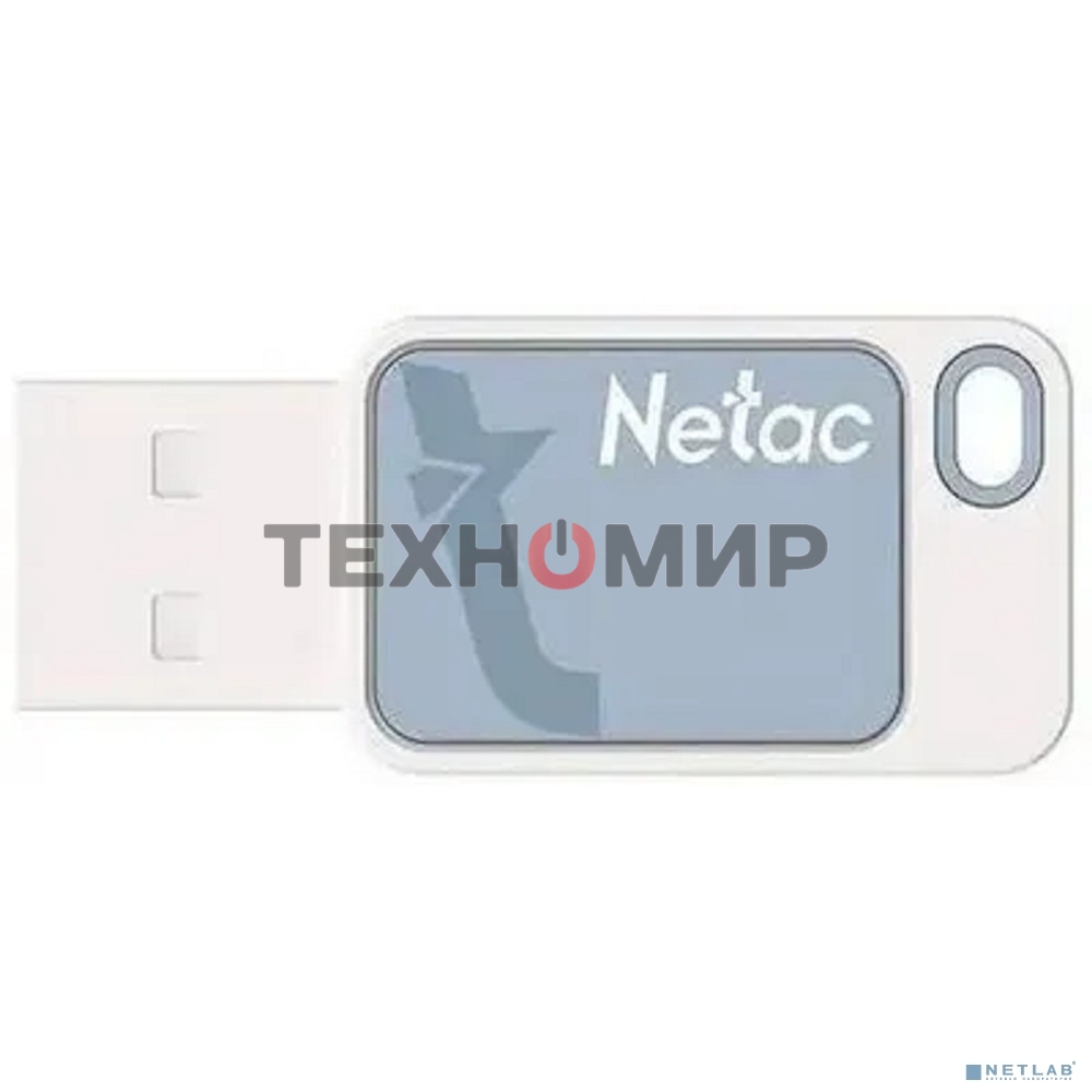 Флешка USB Netac UA31 (NT03UA31N-008G-20BL), 8Gb, USB 2.0, R/W 110/45, синий/белый