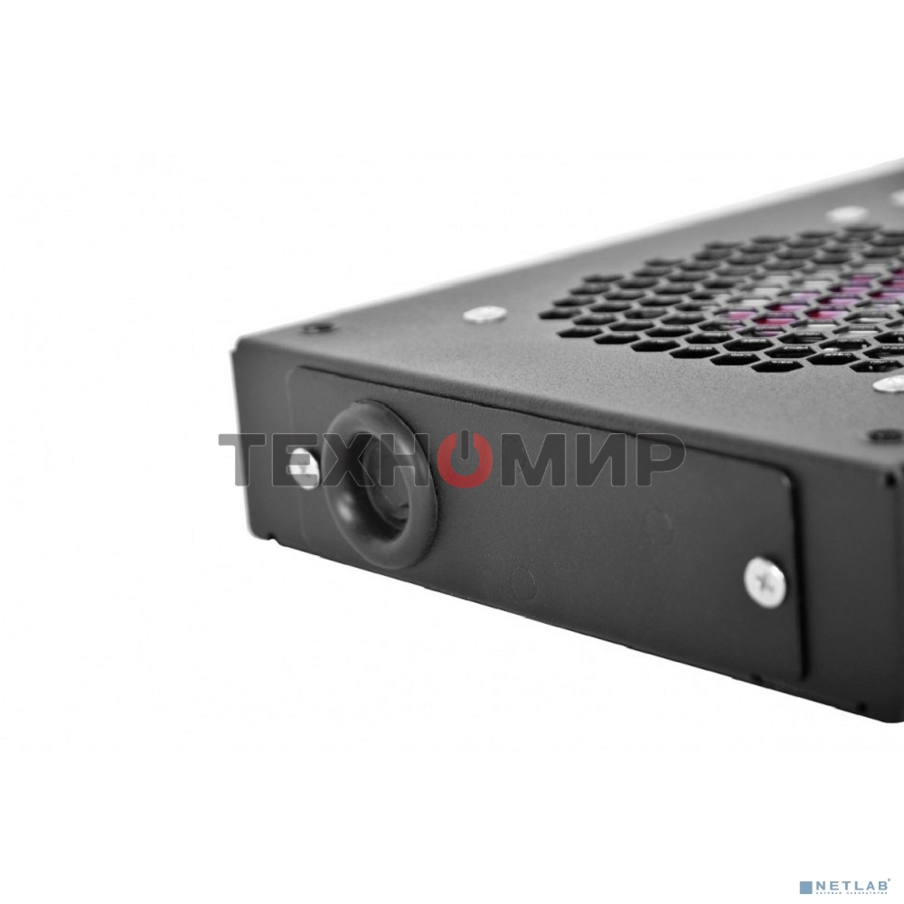 Модуль вентиляторный ЦМО, 3 вентилятора, колодка, черный R-FAN-3J-9005