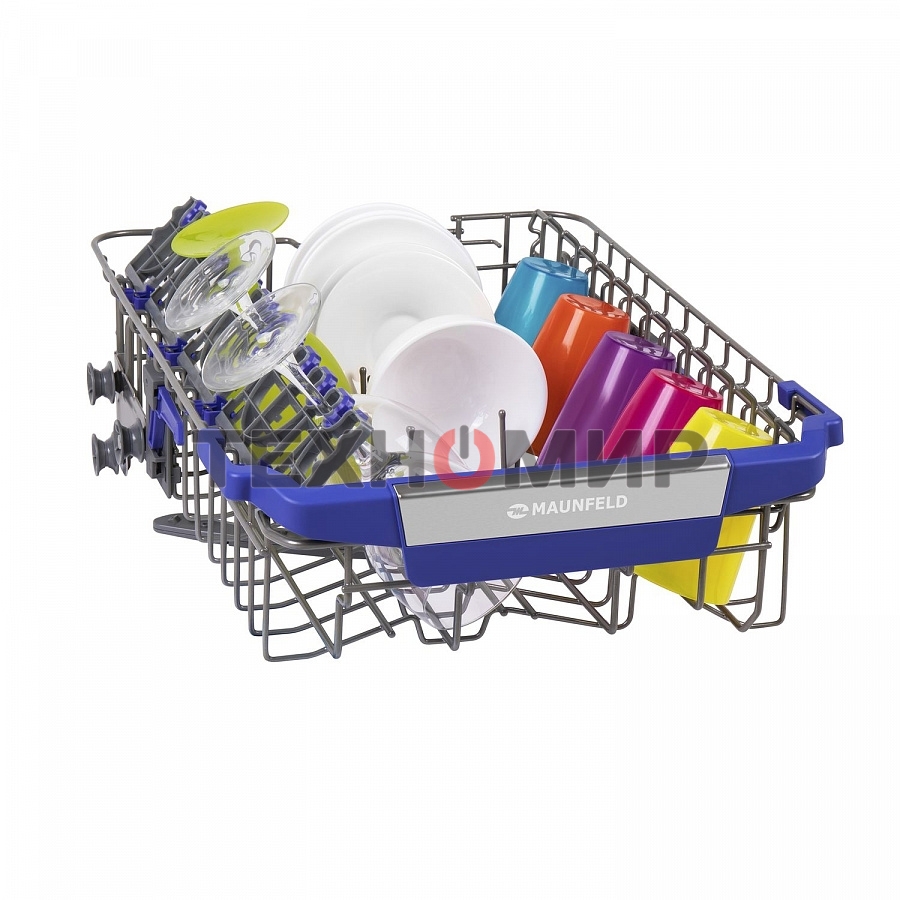 Встраиваемая посудомоечная машина Maunfeld MLP-08IMR, белый/черный, 44.5 см, 10 компл., 47 дБ, класс A++