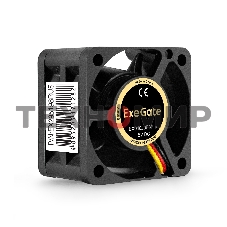 Вентилятор для корпуса ExeGate EX04020SB2P-5 черный, 40 мм, 5500 об/мин, 24 дБ, 3 pin