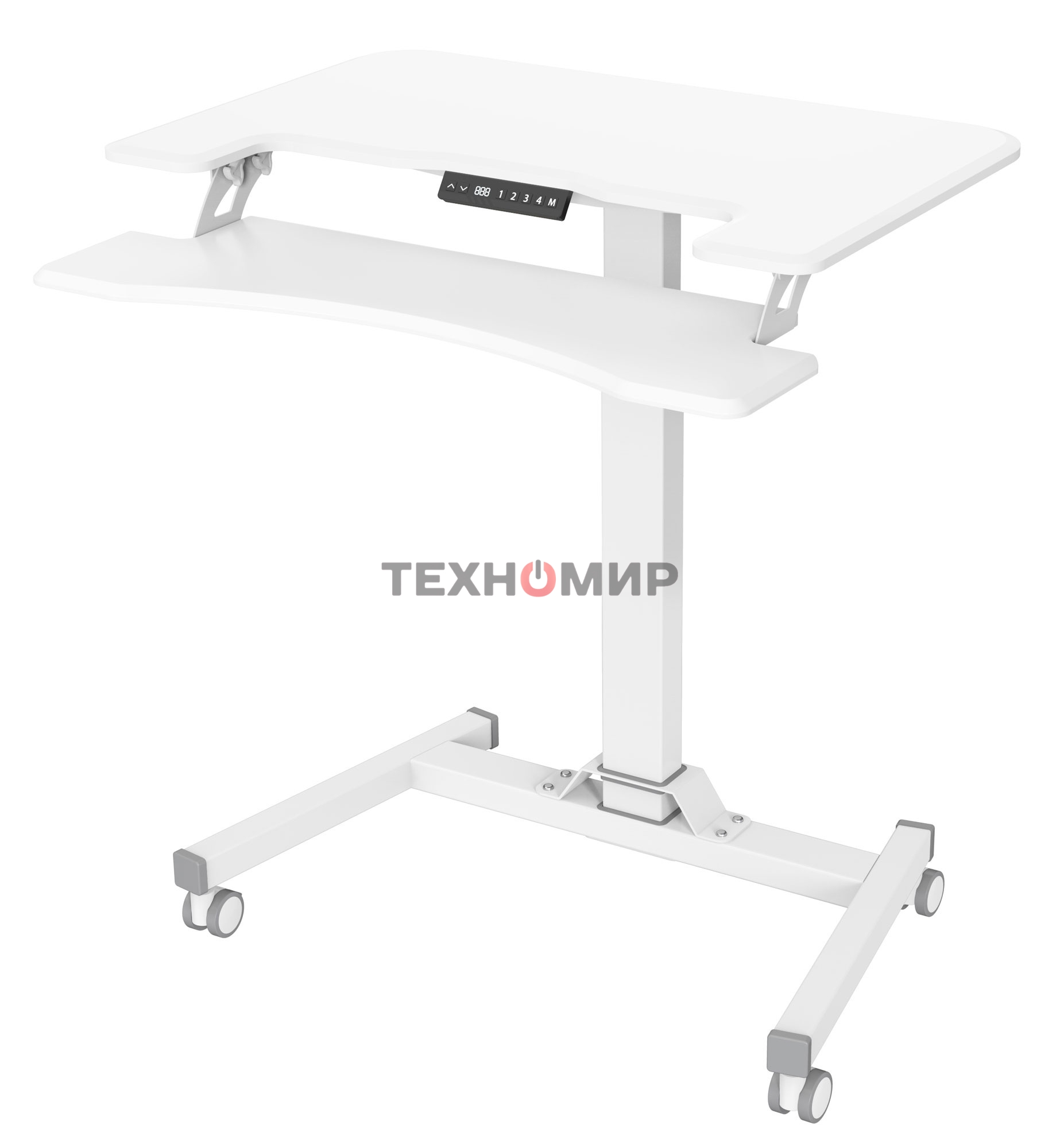 Стол для ноутбука Cactus VM-FDE103 столешница МДФ белый 91.5x56x123см (CS-FDE103WWT)