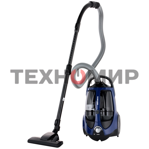 Пылесос Samsung VCC8836V36/XEV синий, 430/2200 Вт, уборка сухая, пылесборник контейнер 2 л