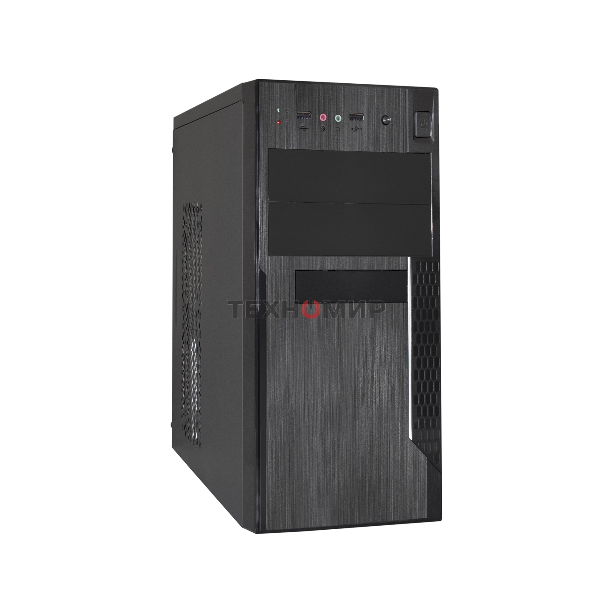 Компьютерный корпус Minitower ExeGate EX283240RUS MA-373X (mATX, без БП, 2*USB, аудио, черный)