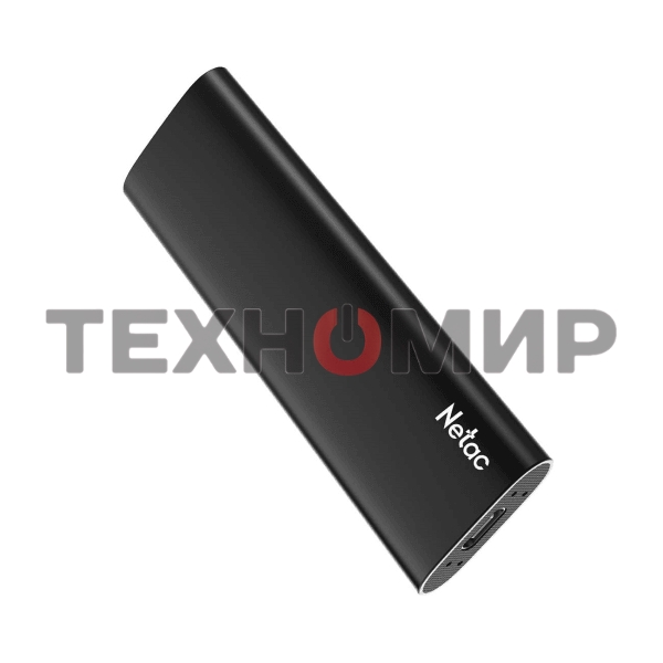 Внешний SSD Netac Z SLIM, 1TB, USB 3.2 Gen 2 Type-C, R/W 550/480, черный