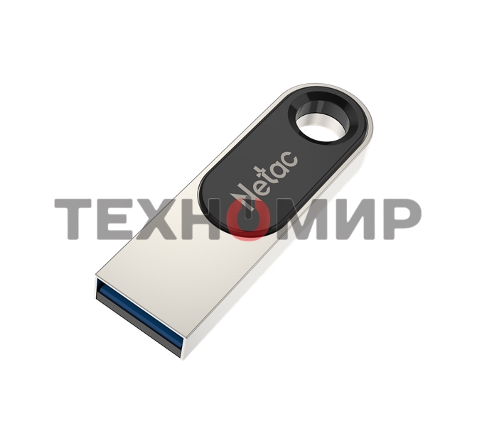 Флешка USB Netac U278 (NT03U278N-128G-30PN), 128Gb, USB 3.0, R/W 110/45, серебристый/черный