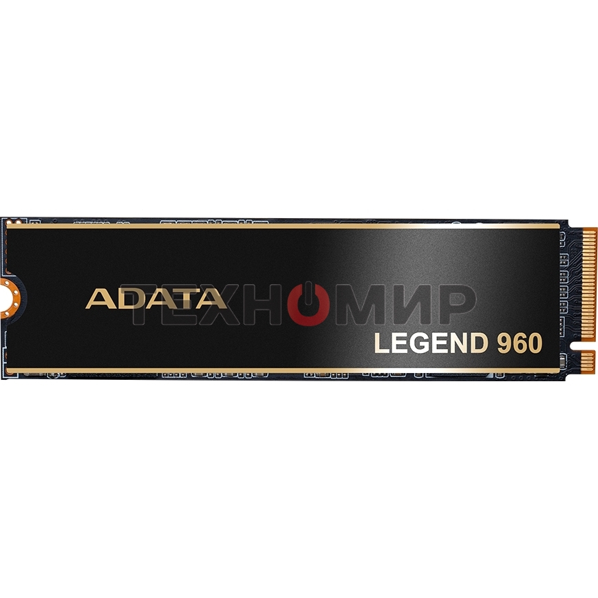 Накопитель SSD ADATA LEGEND 960, 1Tb, PCIe 4.0 x4, M.2 2280, NVMe, R/W 7400/6000, с радиатором