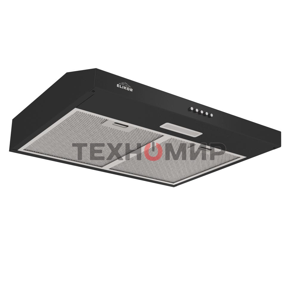Вытяжка подвесная Elikor ECO BK 60 черная, 59.5 см, 400 куб. м/ч, 55 дБ
