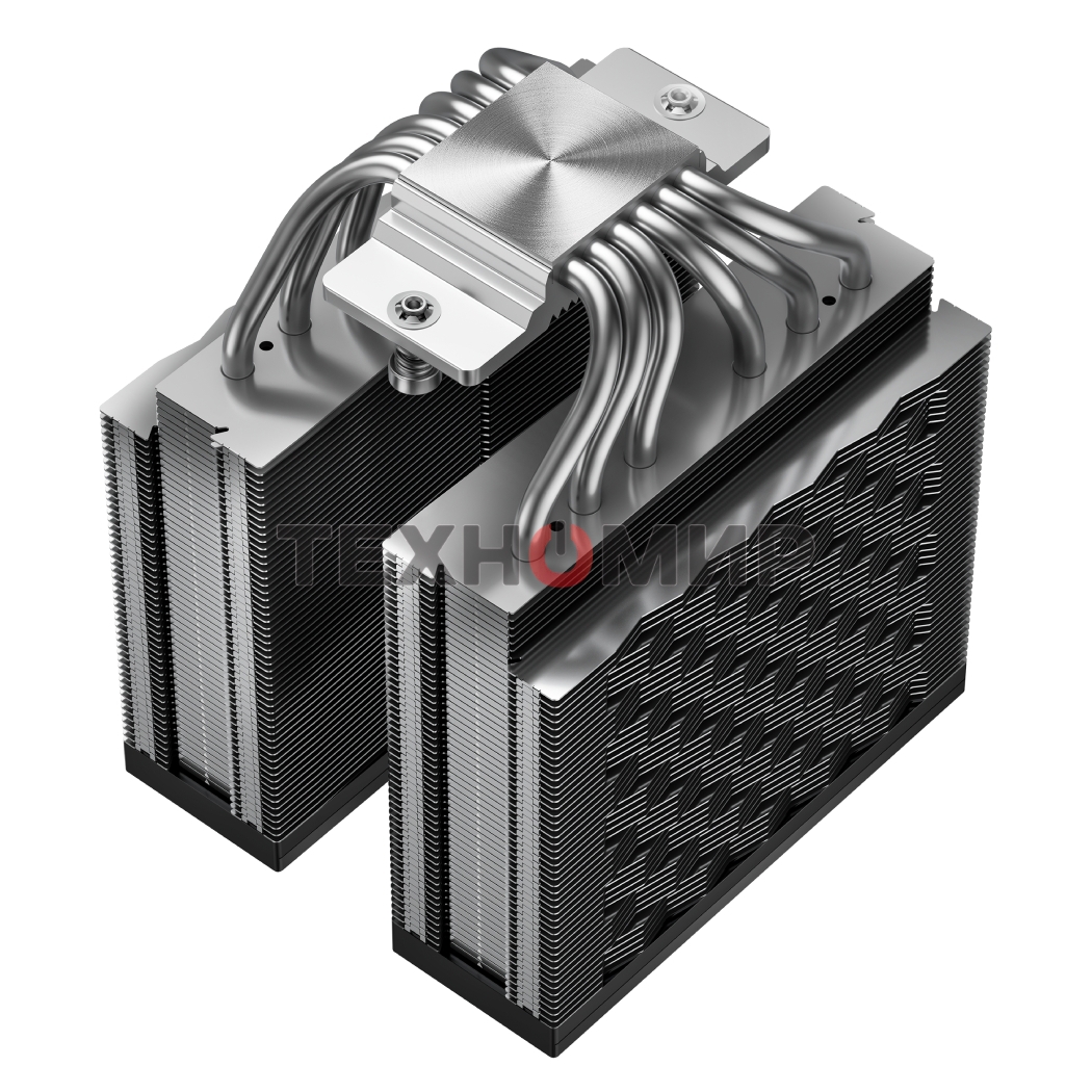 Кулер для процессора PCCooler RZ620 BK (260W, 4-pin PWM, 157.5мм, Al/Cu, 6x6мм, 1x120мм, 86.73CFM, 32dBA, 2200RPM, S: 1851/1700/1200/115X, AM5/AM4, черный)
