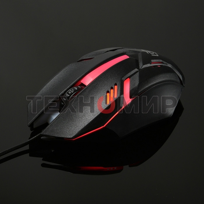 Мышь проводная Oklick 396M INSOMNIA черный, 1000 dpi, USB, кнопки - 3