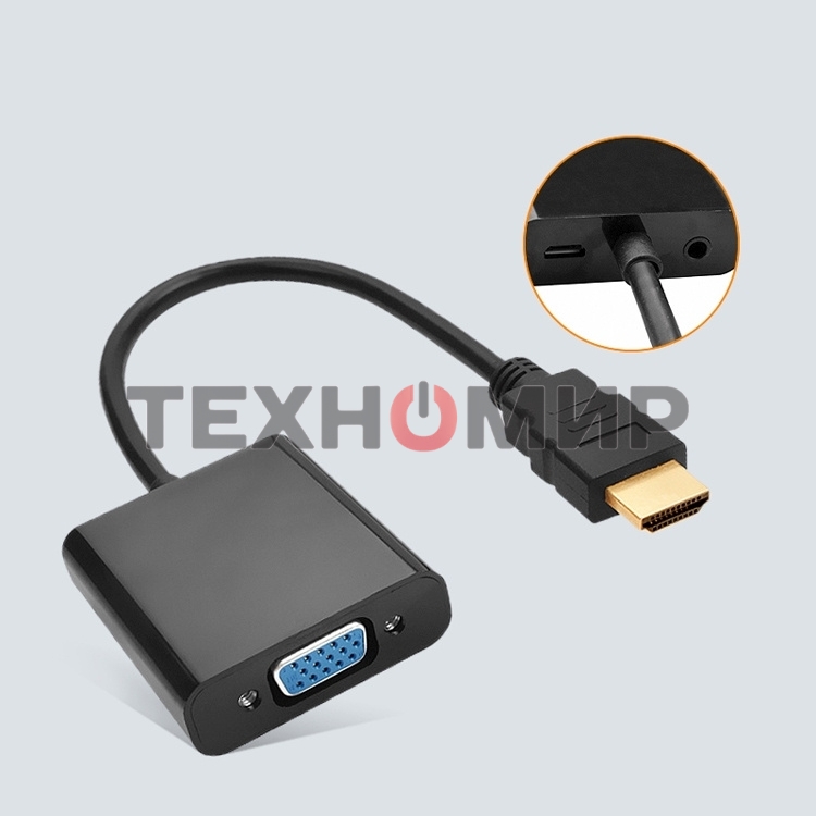 Переходник Buro HDMI-M-VGA-F-WUSB HDMI (m) VGA (f) 0.1м