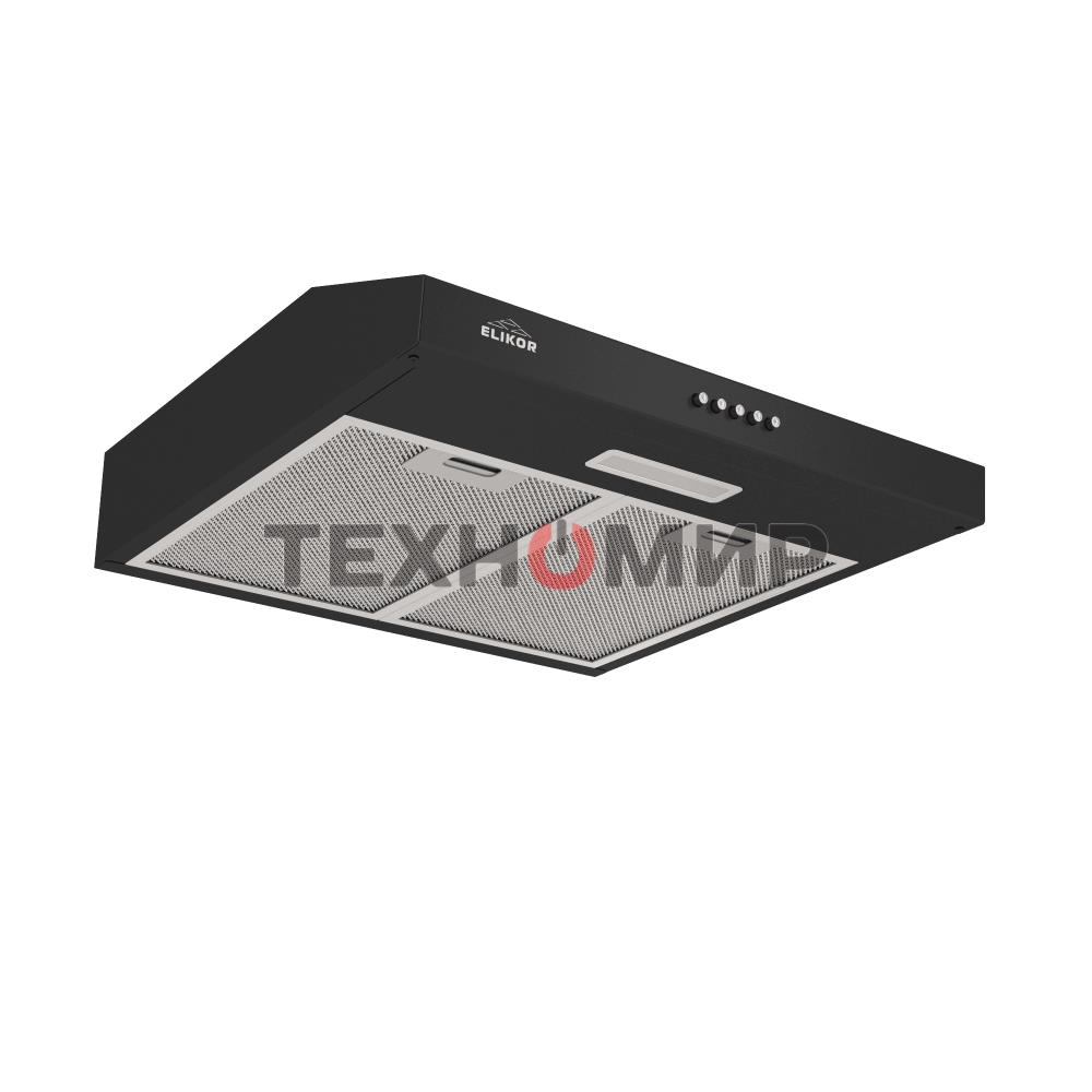 Вытяжка подвесная Elikor ECO BK 50 черная, 49.5 см, 400 куб. м/ч, 55 дБ