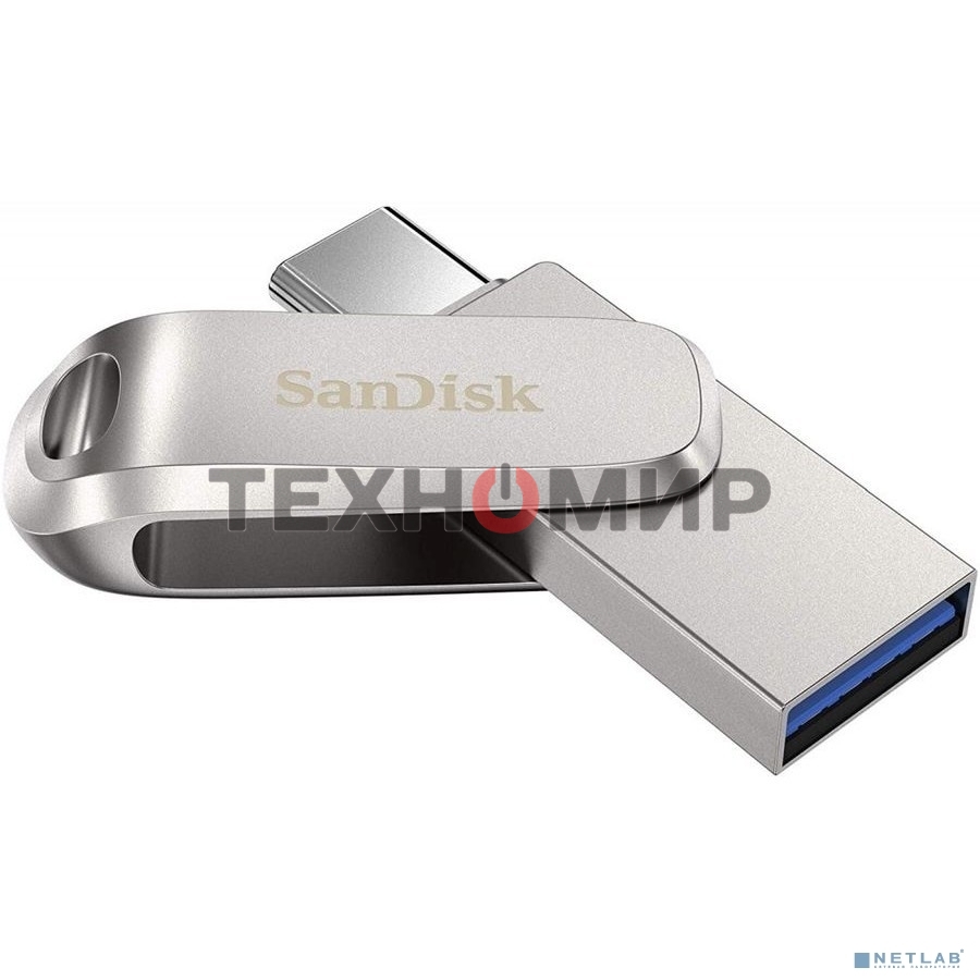 Флешка USB 64Gb SanDisk Ultra Dual Luxe, USB 3.1 - USB Type-C