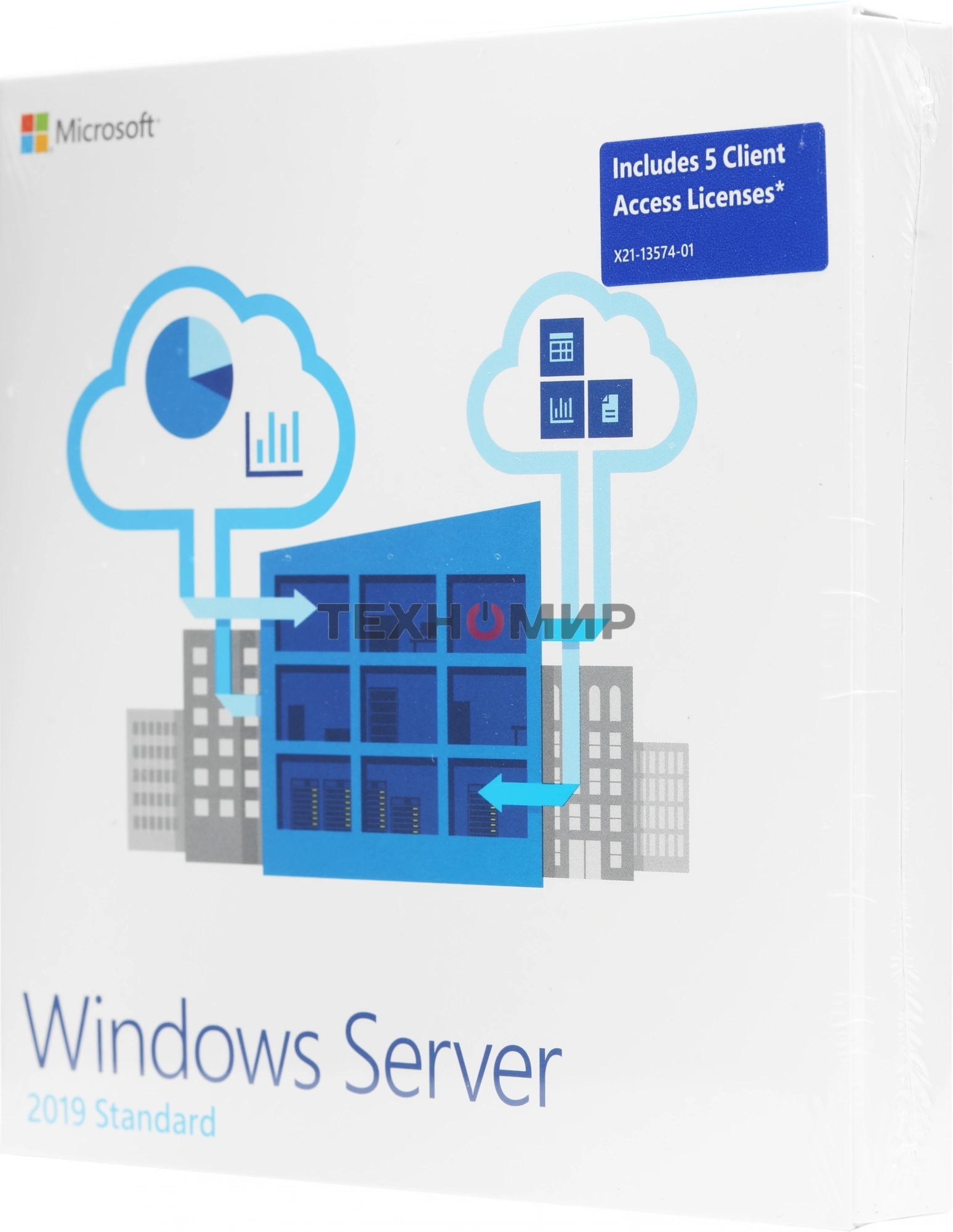 Операционная система Microsoft Windows Server 2019 Std 5 Clt 64 bit Eng BOX (P73-07680)