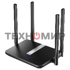 Роутер беспроводной Cudy LT500 AC1200 10/100BASE-TX/4G cat.4 черный