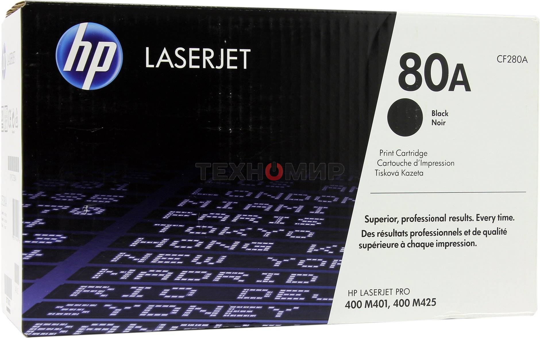 Картридж лазерный HP 80A (CF280A) черный для LaserJet Pro 400 M401/M425 2700 стр.