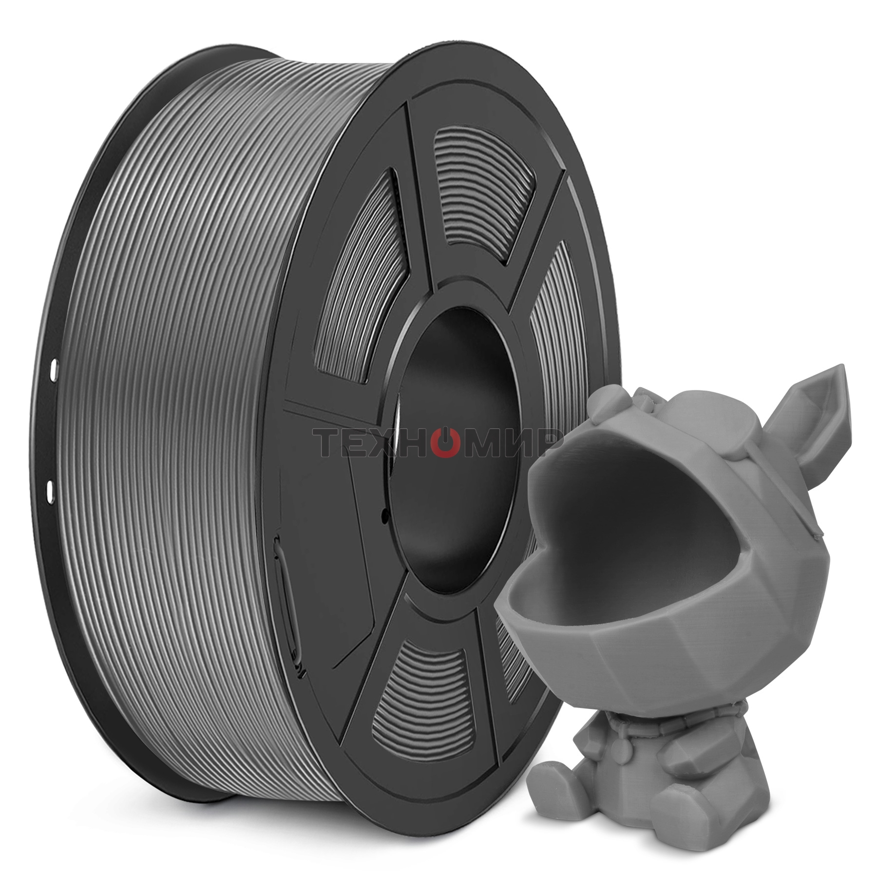 Филамент NVPrint PLA Meta Grey для 3D печати диаметр 1.75мм длина 330 метров масса 1 кг