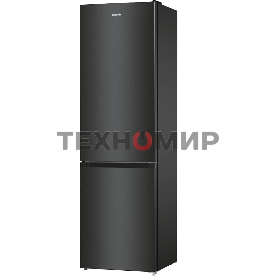 Холодильник Gorenje NRK6202EBXL4 черный матовый двухкамерный 235/96л морозилка снизу, No Frost