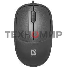 Мышь проводная Defender Datum MS-980 черный, 1000 dpi, USB, кнопки - 3