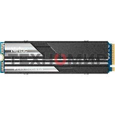 Накопитель SSD Netac NV5000, 500Gb, M.2 2280, PCIe 4.0 x4, NVMe, R/W 5000/2500, с радиатором
