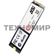 Накопитель SSD AGI AGI1T0G43AI818, 1Tb, PCIe 4.0 x4, M.2 2280, NVMe, R/W 4700/2800
