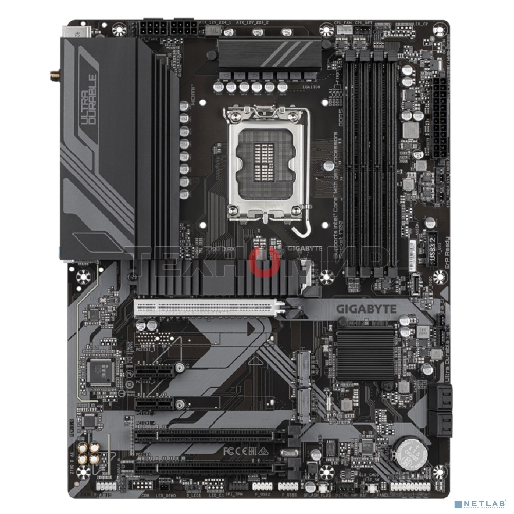 Материнская плата Gigabyte Z790 D AX, LGA 1700, Intel Z790, 4xDDR5, 4xSATA, 3xM.2, 1xPCI-E 5.0 x16, 1xPCI-E 4.0 x4, 2xPCI-E 3.0 x1, 1xHDMI, 1xDP, 1x 2.5Gb LAN, 4xUSB-A 3.2 Gen 1, 1xUSB-A 3.2 Gen 2, 2xUSB-A 2.0, 1xUSB-C 3.2 Gen 2, 3x3.5 мм, 7.1, ATX