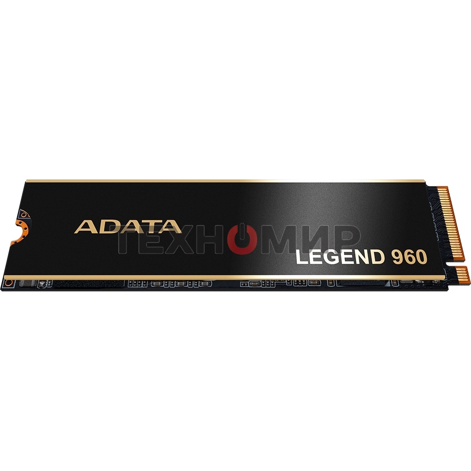 Накопитель SSD ADATA LEGEND 960, 1Tb, PCIe 4.0 x4, M.2 2280, NVMe, R/W 7400/6000, с радиатором