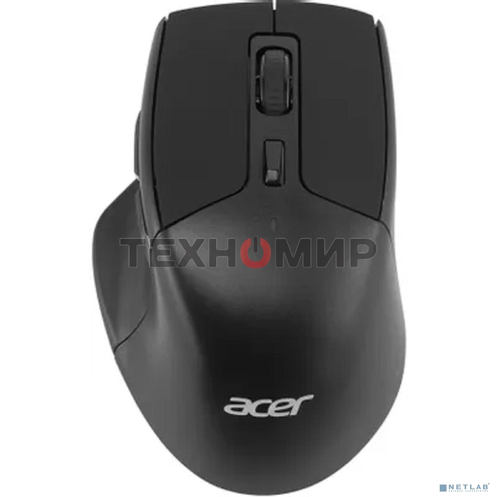 Мышь беспроводная Acer OMR170 черный, 1600 dpi, радиоканал, Bluetooth, USB, кнопки - 6
