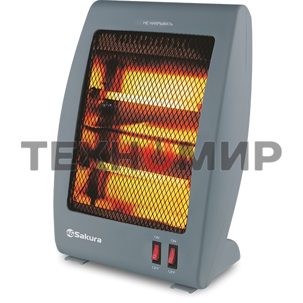 Инфракрасный обогреватель Sakura SA-0670DG, серый, кварцевый, 900Вт, 20 м2