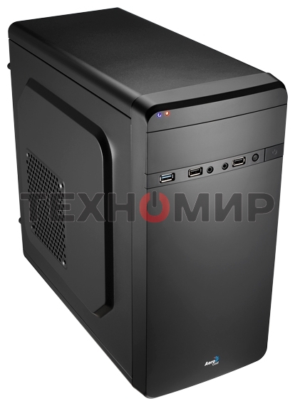 Компьютерный корпус Aerocool/Formula Qs-180 черный без БП mATX 1x80мм 2xUSB 2.0 1xUSB 3.0 audio