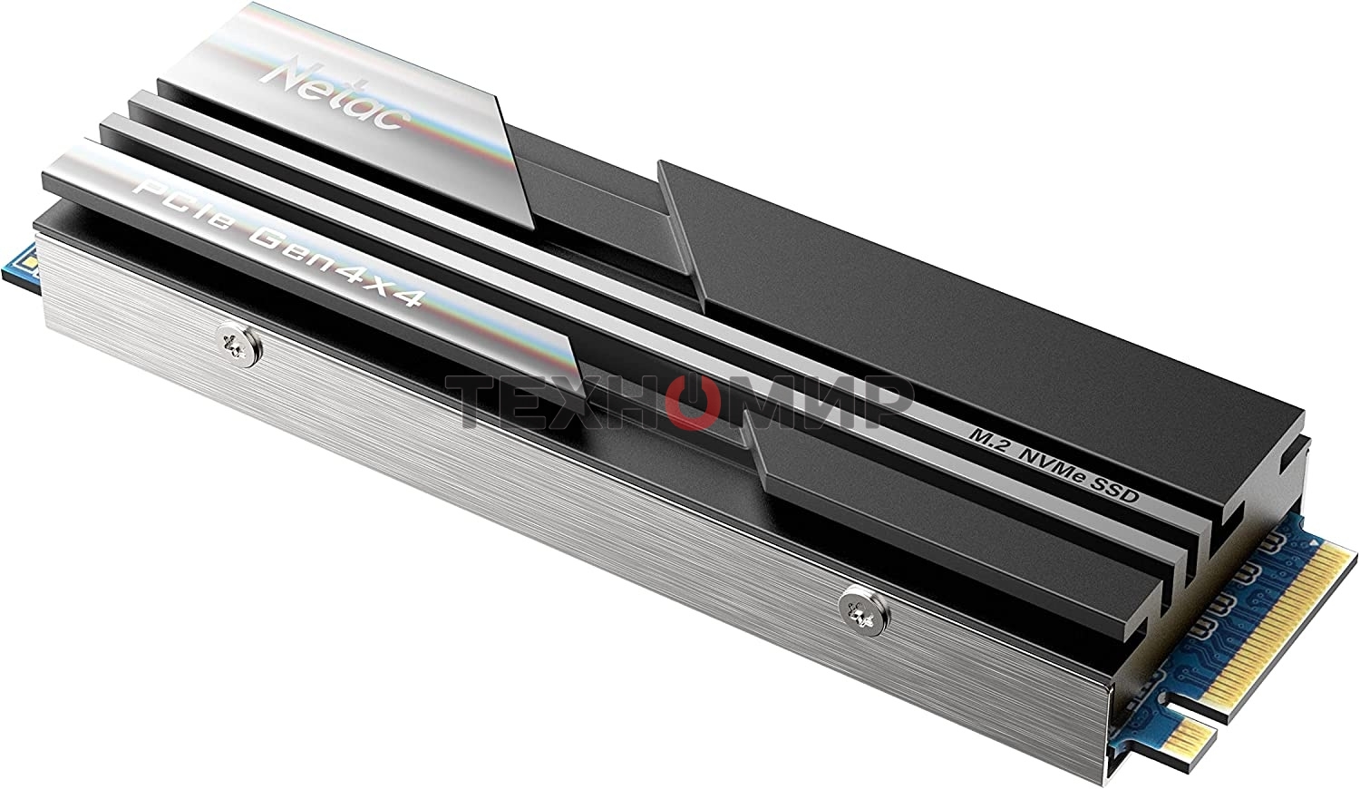 Накопитель SSD Netac NV5000, 500Gb, M.2 2280, PCIe 4.0 x4, NVMe, R/W 5000/2500, с радиатором